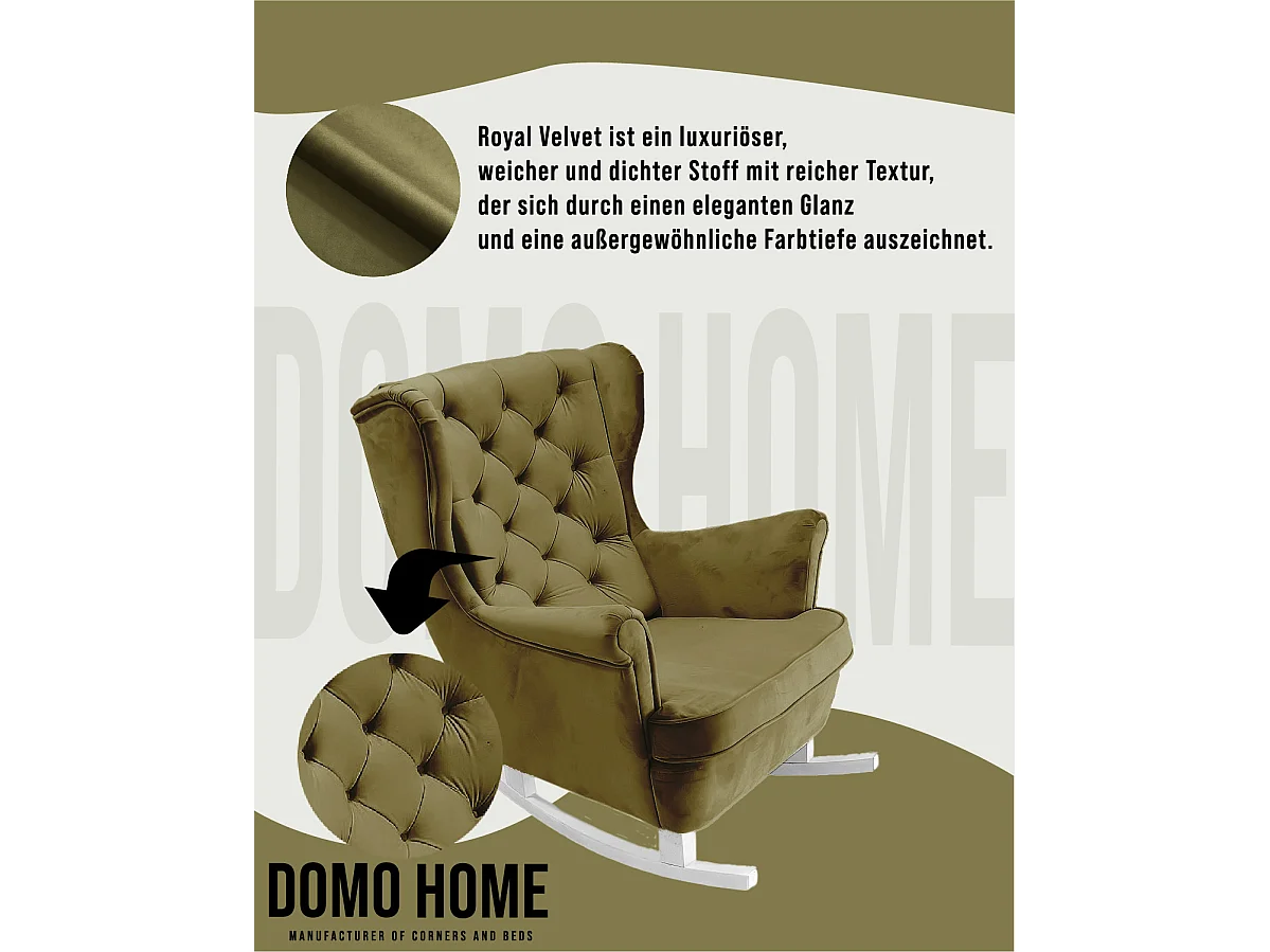 Fotel Relax z Tapicerowanym Siedzeniem i Podłokietnikami, Fotel TV 102x81x95cm Zielony_29845