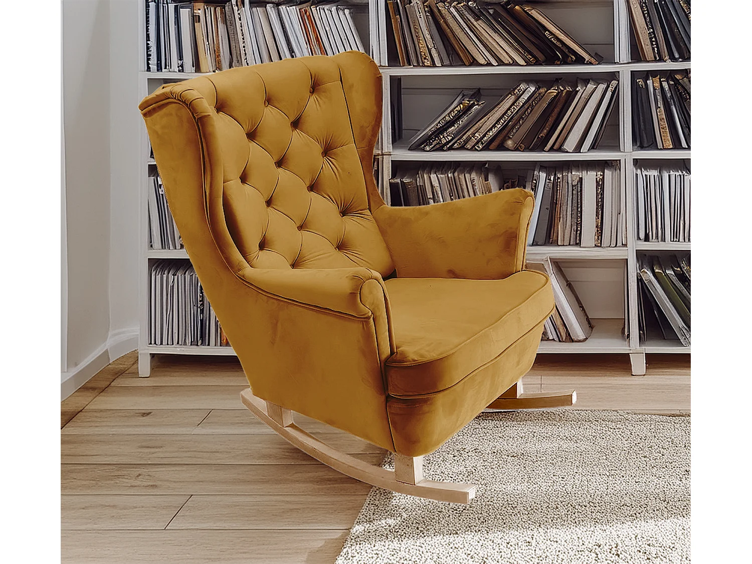 Fotel Relax z Tapicerowanym Siedzeniem i Podłokietnikami, Fotel TV 102x81x95cm Oliwkowy_29817