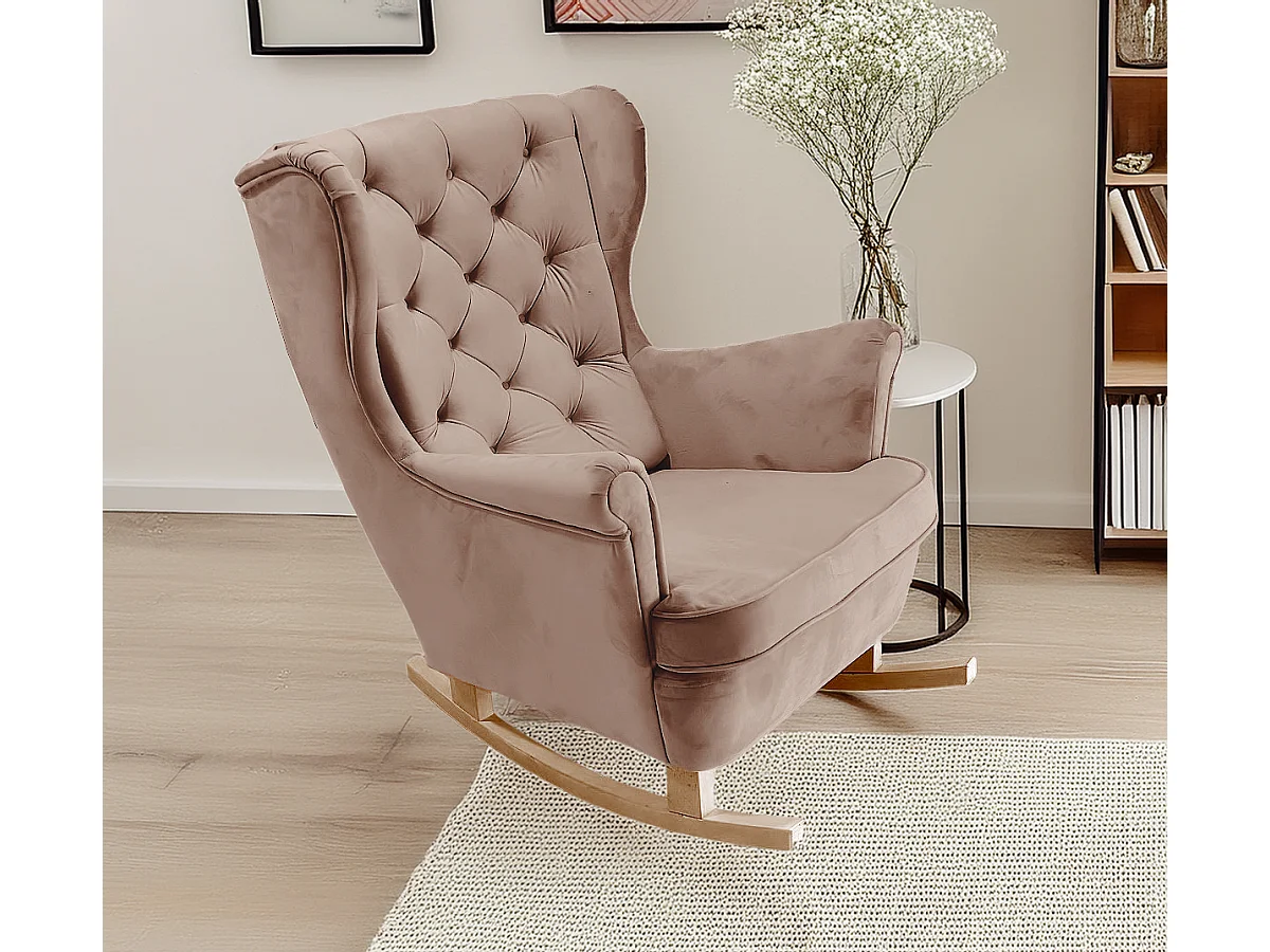 Fotel Relax z Tapicerowanym Siedzeniem i Podłokietnikami, Fotel TV 102x81x95cm Cappuccino_29839