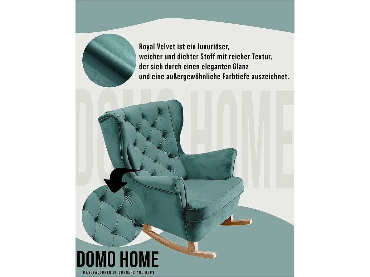 Fotel Relax z Tapicerowanym Siedzeniem i Podłokietnikami, Fotel TV 102x81x95cm Zielony_29854