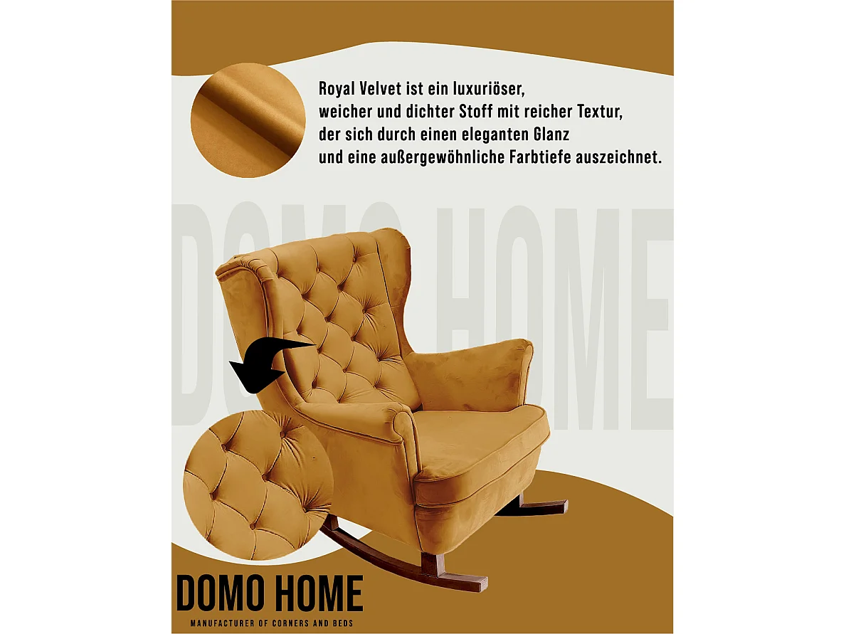 Fauteuil Relax avec accoudoirs et siège rembourré, fauteuil de salon, 102x81x95cm Olive_29817