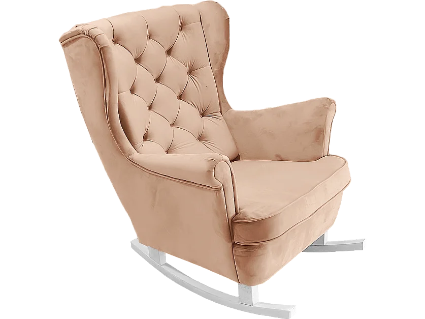 Relaxfauteuil met Gestoffeerde Zitting en Armleuningen, TV Fauteuil 102x81x95cm Poederroze_29829