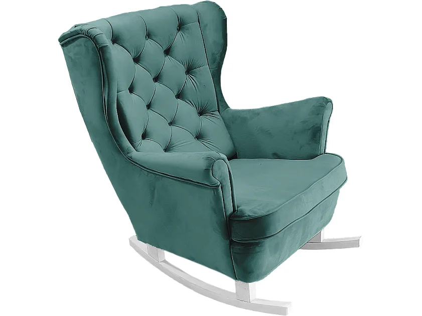 Fauteuil Relax avec accoudoirs et siège rembourré, fauteuil de salon, 102x81x95cm Vert_29854