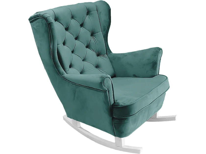 Fotel Relax z Tapicerowanym Siedzeniem i Podłokietnikami, Fotel TV 102x81x95cm Zielony_29854