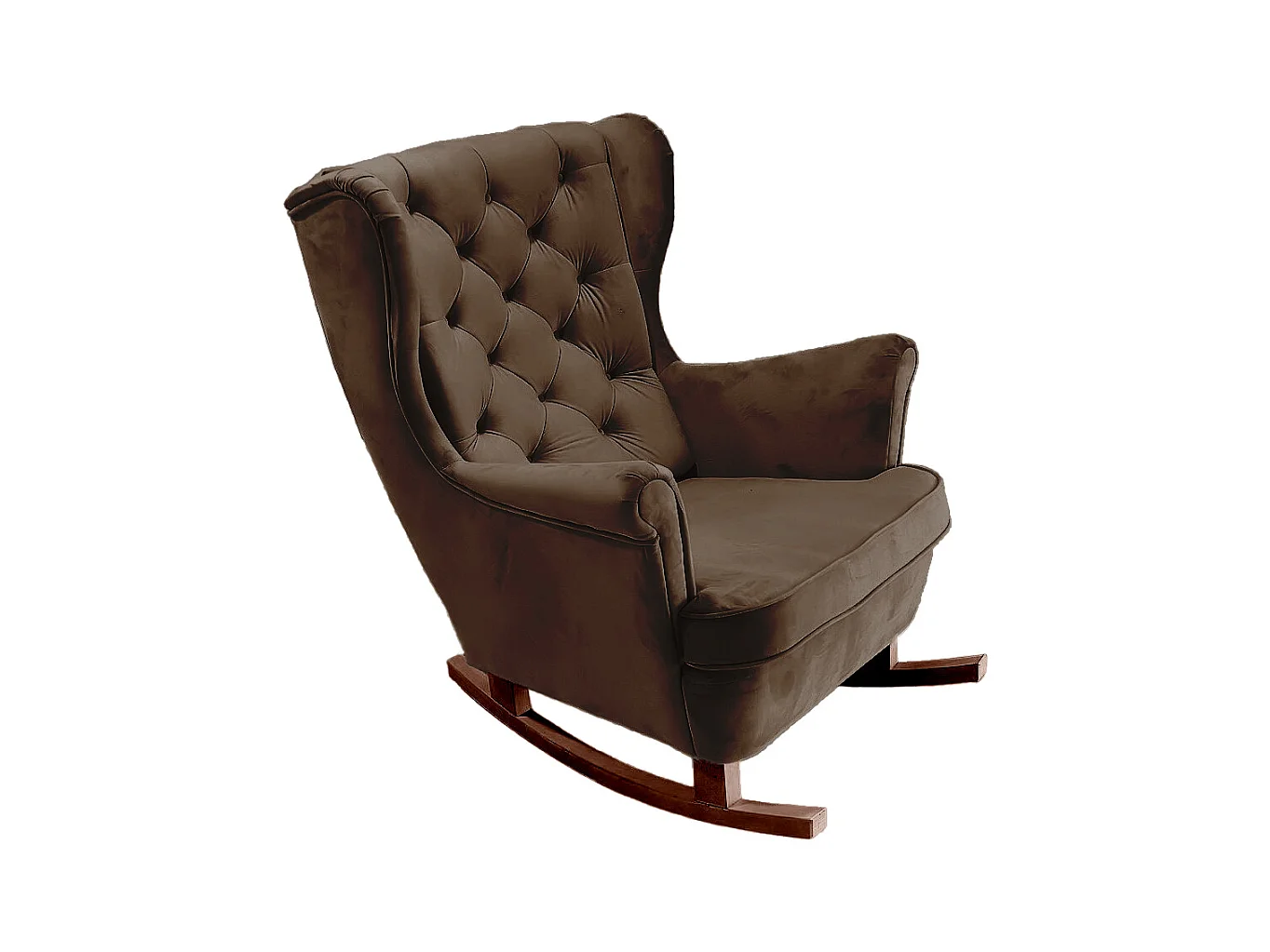 Relaxsessel mit gepolstertem Sitz und Armlehnen, Fernsehsessel 102x81x95cm Dunkelbraun_29827