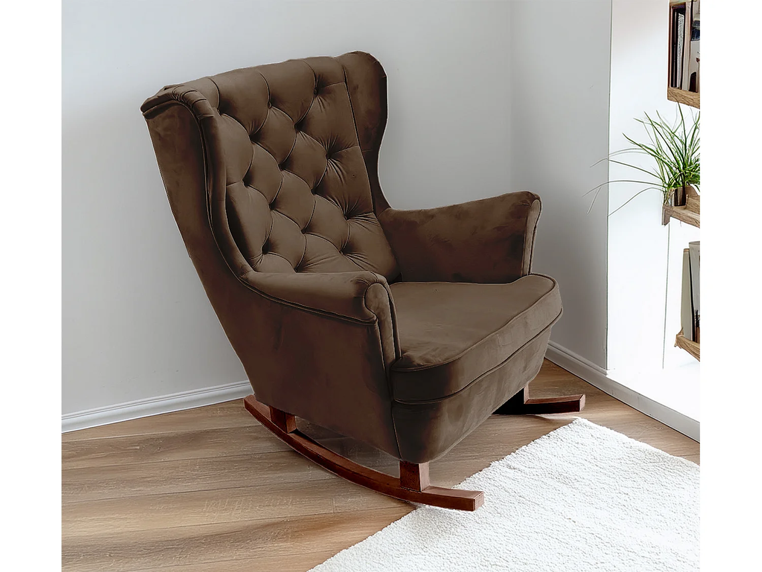 Fauteuil Relax avec accoudoirs et siège rembourré, fauteuil de salon, 102x81x95cm Marron foncé_29827