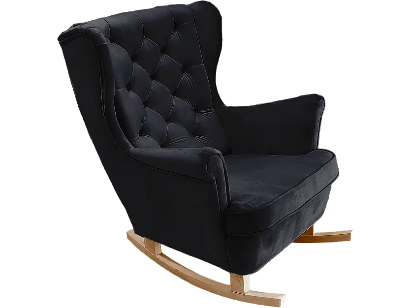 Relaxfauteuil met Gestoffeerde Zitting en Armleuningen, TV Fauteuil 102x81x95cm Zwart_29862