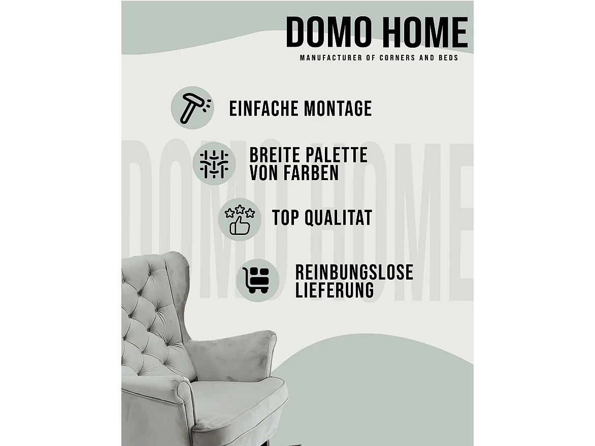 Fotel Relax z Tapicerowanym Siedzeniem i Podłokietnikami, Fotel TV 102x81x95cm Popiel_29855