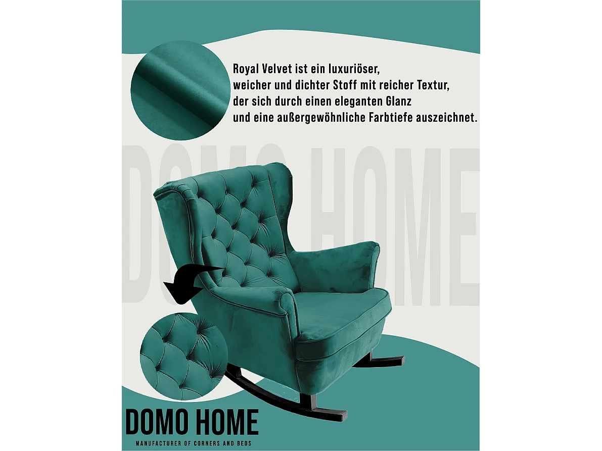 Fotel Relax z Tapicerowanym Siedzeniem i Podłokietnikami, Fotel TV 102x81x95cm Zielony_29850