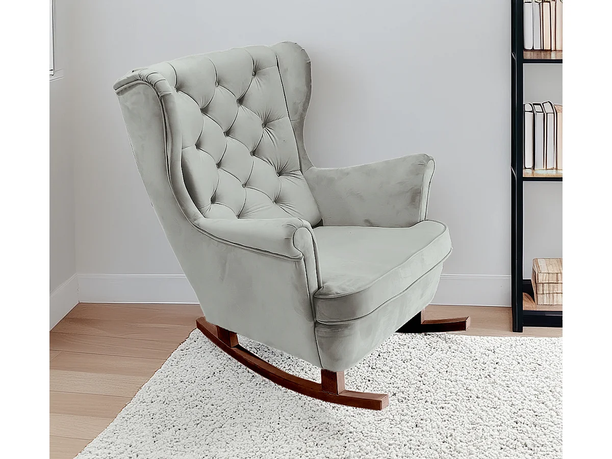 Relaxfauteuil met Gestoffeerde Zitting en Armleuningen, TV Fauteuil 102x81x95cm Asgrijs_29855