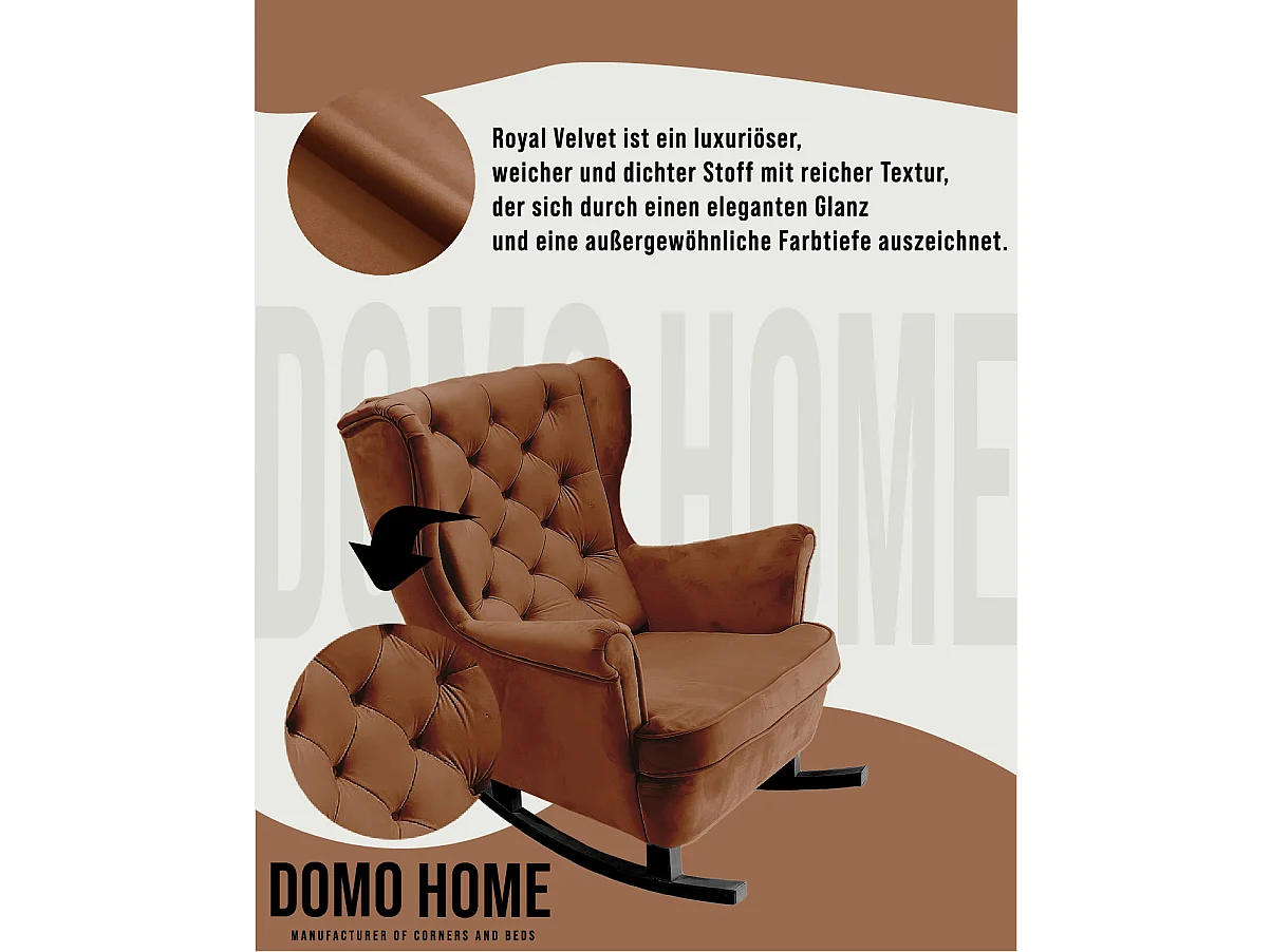 Fotel Relax z Tapicerowanym Siedzeniem i Podłokietnikami, Fotel TV 102x81x95cm Ciemnobrązowy_29828