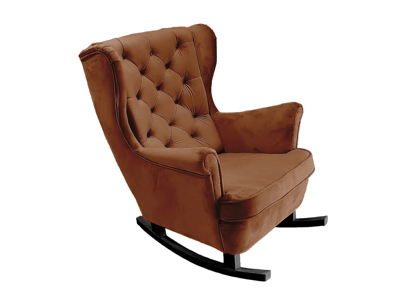 Fauteuil Relax avec accoudoirs et siège rembourré, fauteuil de salon, 102x81x95cm Marron foncé_29828