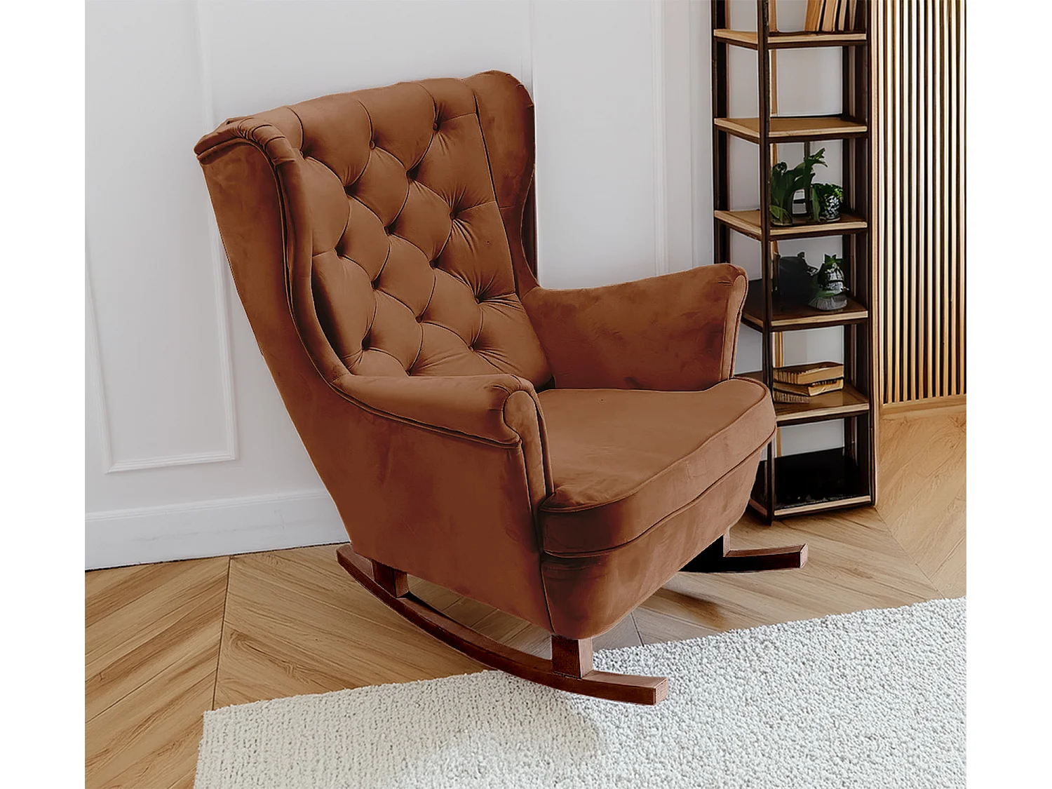 Fotel Relax z Tapicerowanym Siedzeniem i Podłokietnikami, Fotel TV 102x81x95cm Ciemnobrązowy_29828