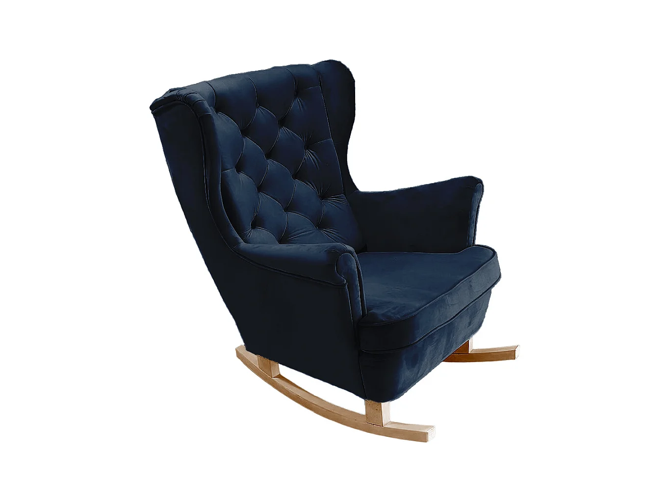 Relaxsessel mit gepolstertem Sitz und Armlehnen, Fernsehsessel 102x81x95cm Marineblau_29864