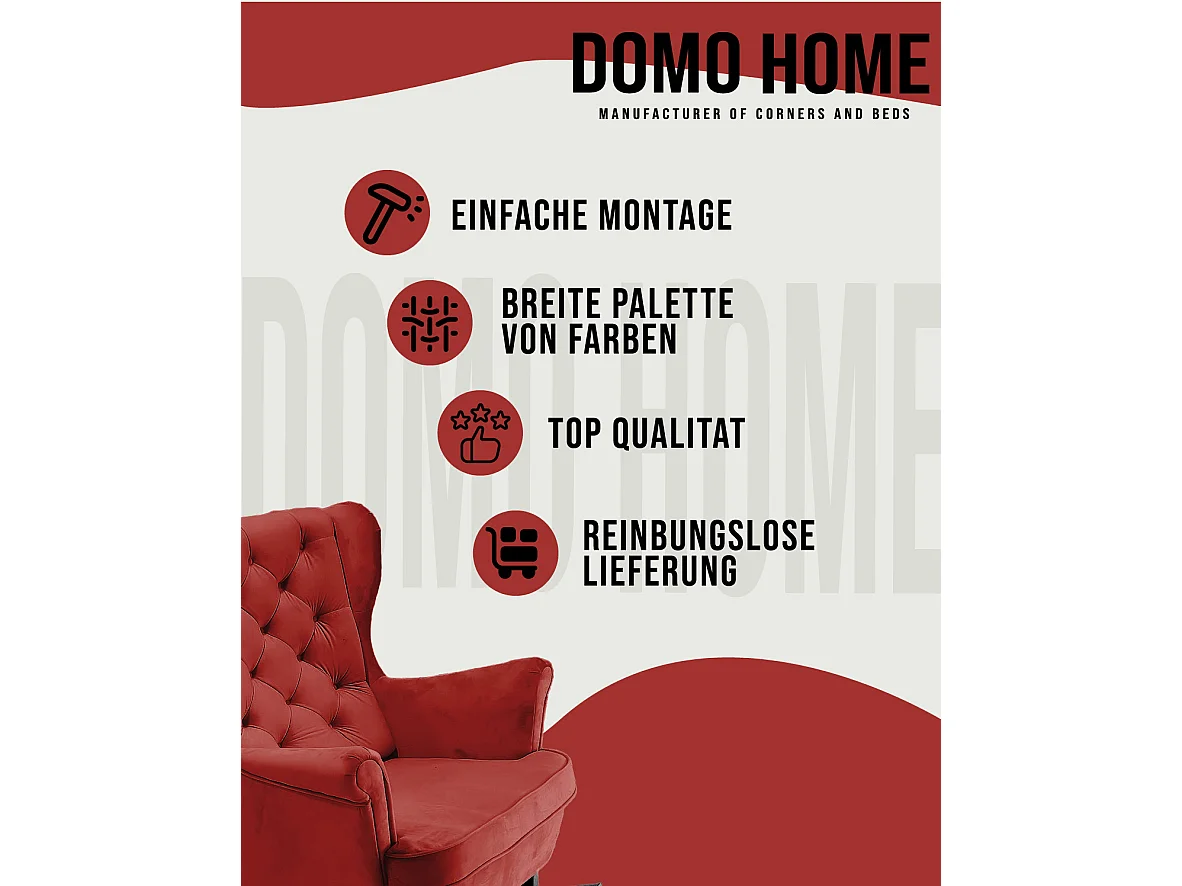 Relaxfauteuil met Gestoffeerde Zitting en Armleuningen, TV Fauteuil 102x81x95cm Bordeaux_29834