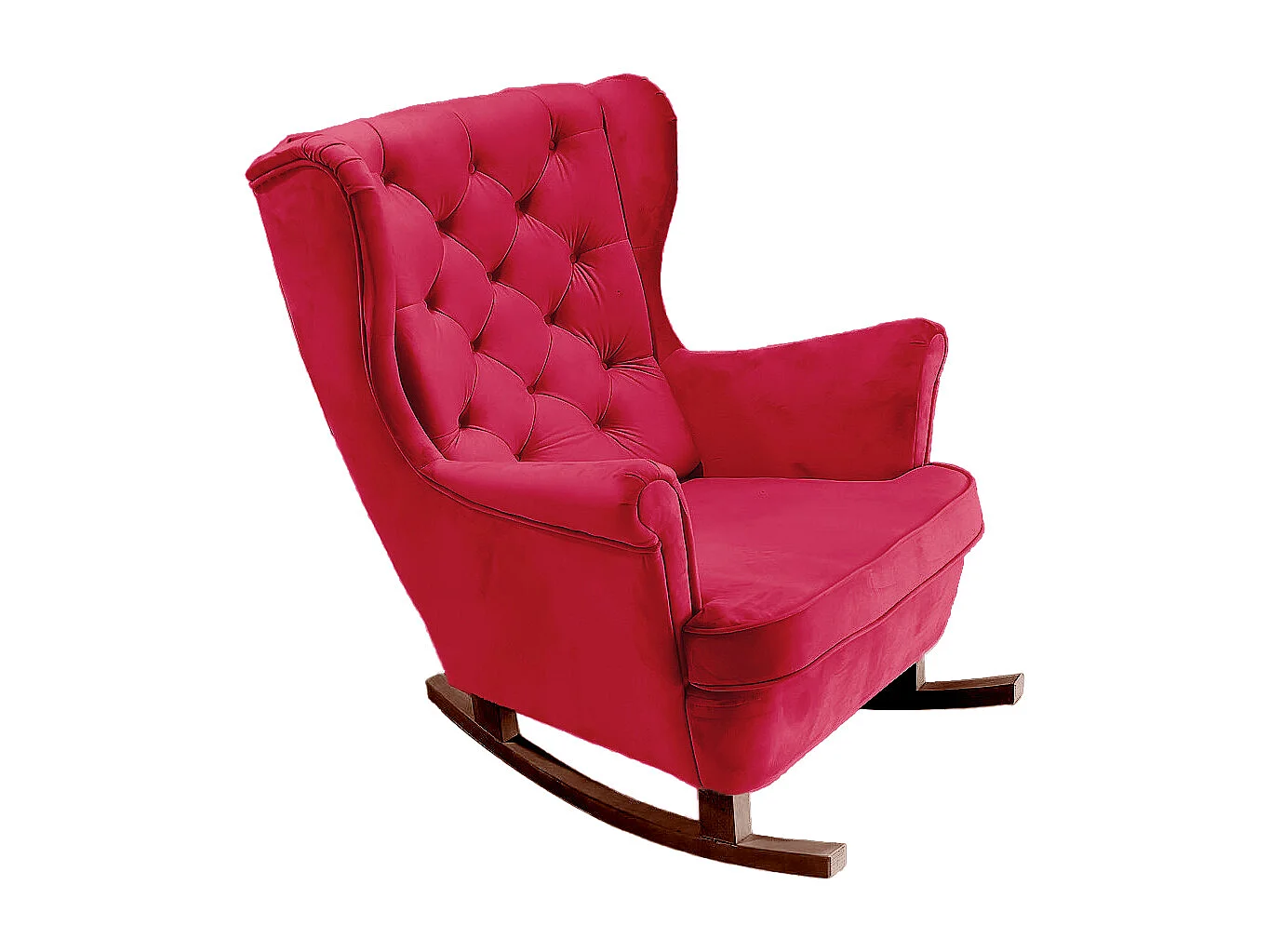 Fauteuil Relax avec accoudoirs et siège rembourré, fauteuil de salon, 102x81x95cm Rouge_29837