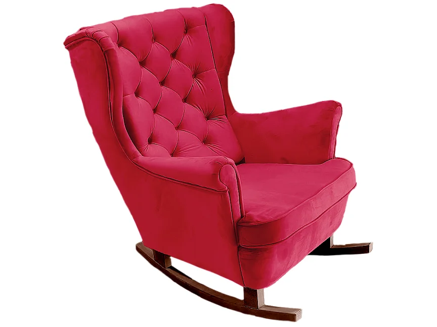 Fauteuil Relax avec accoudoirs et siège rembourré, fauteuil de salon, 102x81x95cm Rouge_29837