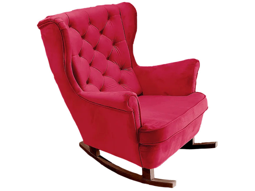 Fotel Relax z Tapicerowanym Siedzeniem i Podłokietnikami, Fotel TV 102x81x95cm Czerwony_29837