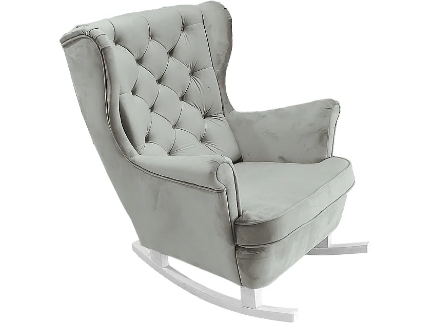 Fauteuil Relax avec accoudoirs et siège rembourré, fauteuil de salon, 102x81x95cm Cendre_29855