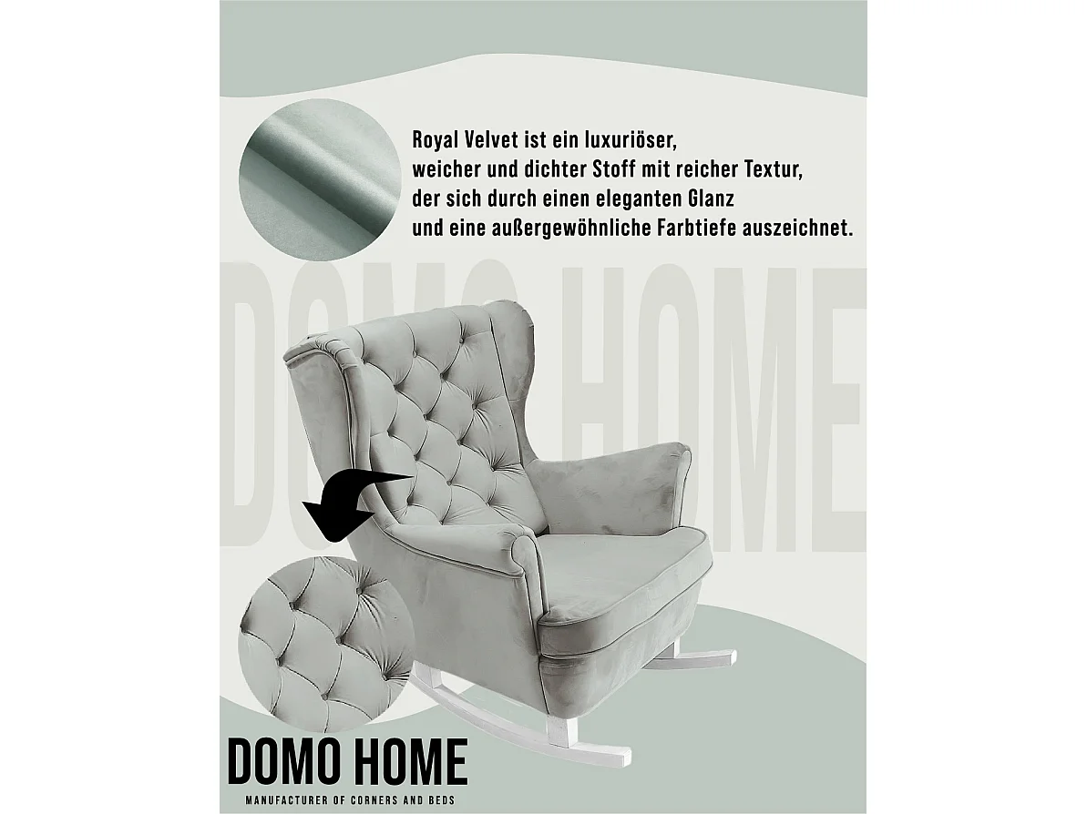 Fauteuil Relax avec accoudoirs et siège rembourré, fauteuil de salon, 102x81x95cm Cendre_29855