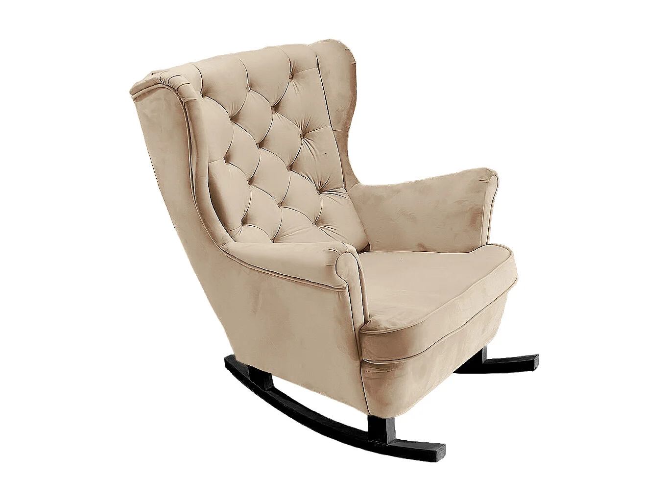 Fotel Relax z Tapicerowanym Siedzeniem i Podłokietnikami, Fotel TV 102x81x95cm Cappuccino_29812