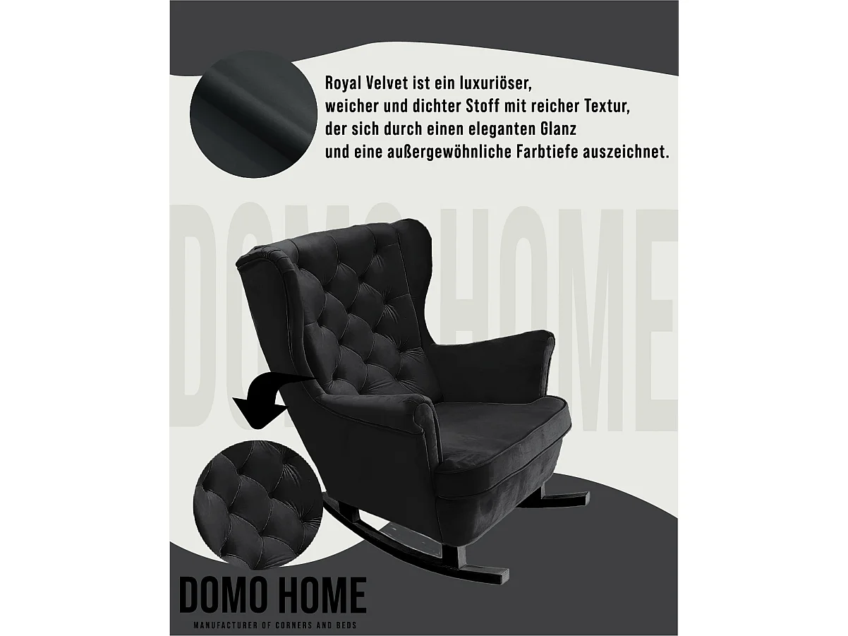 Relaxfauteuil met Gestoffeerde Zitting en Armleuningen, TV Fauteuil 102x81x95cm Zwart_29861