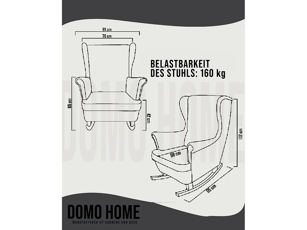 Relaxfauteuil met Gestoffeerde Zitting en Armleuningen, TV Fauteuil 102x81x95cm Zwart_29861