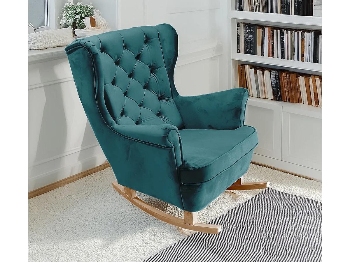 Relaxsessel mit gepolstertem Sitz und Armlehnen, Fernsehsessel 102x81x95cm Marine_29860