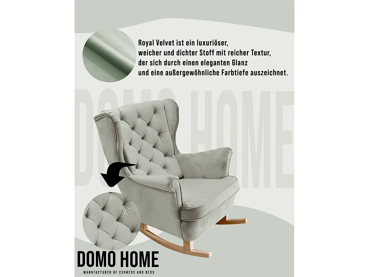 Fotel Relax z Tapicerowanym Siedzeniem i Podłokietnikami, Fotel TV 102x81x95cm Popiel_29856