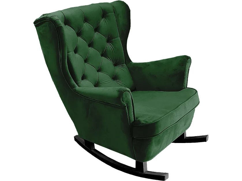 Fotel Relax z Tapicerowanym Siedzeniem i Podłokietnikami, Fotel TV 102x81x95cm Zielony_29848