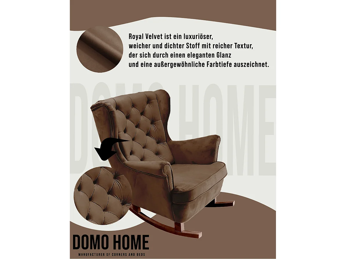 Fotel Relax z Tapicerowanym Siedzeniem i Podłokietnikami, Fotel TV 102x81x95cm Ciemnobrązowy_29826