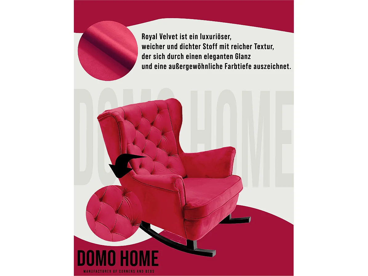 Relaxfauteuil met Gestoffeerde Zitting en Armleuningen, TV Fauteuil 102x81x95cm Rood_29837