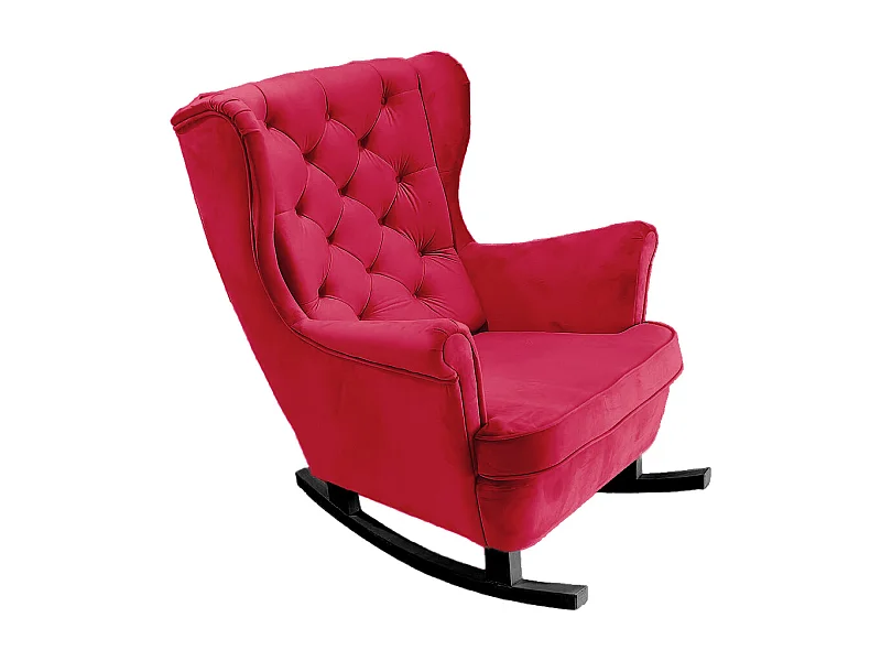 Relaxfauteuil met Gestoffeerde Zitting en Armleuningen, TV Fauteuil 102x81x95cm Rood_29837