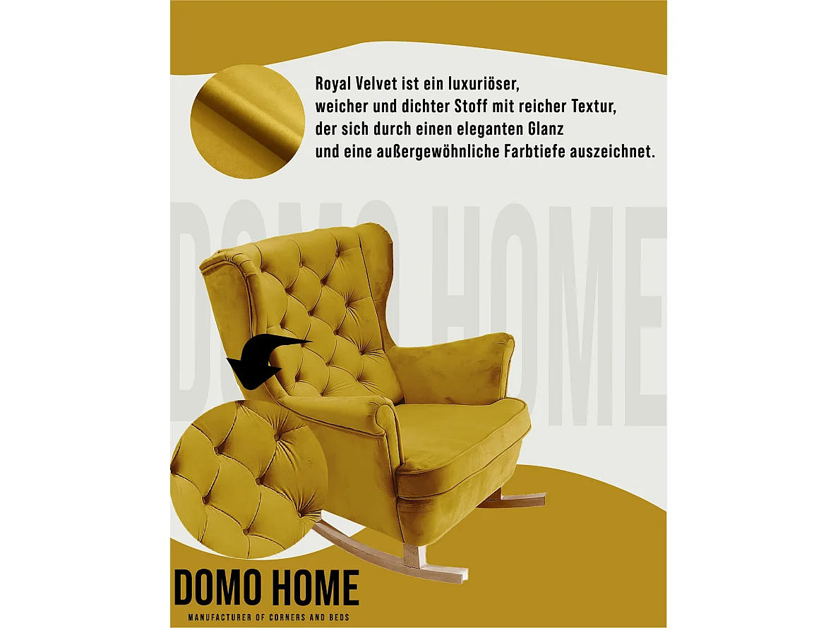 Fauteuil Relax avec accoudoirs et siège rembourré, fauteuil de salon, 102x81x95cm Olive_29818