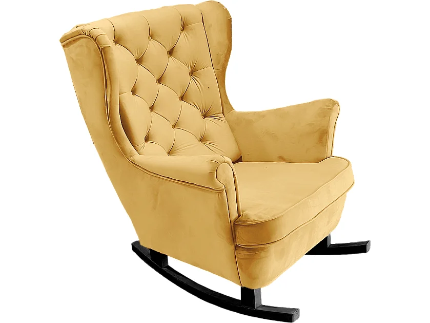 Relaxfauteuil met Gestoffeerde Zitting en Armleuningen, TV Fauteuil 102x81x95cm Goud_29822