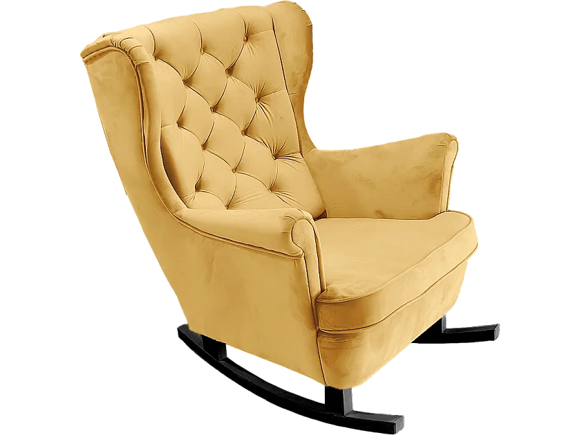 Relaxfauteuil met Gestoffeerde Zitting en Armleuningen, TV Fauteuil 102x81x95cm Goud_29822