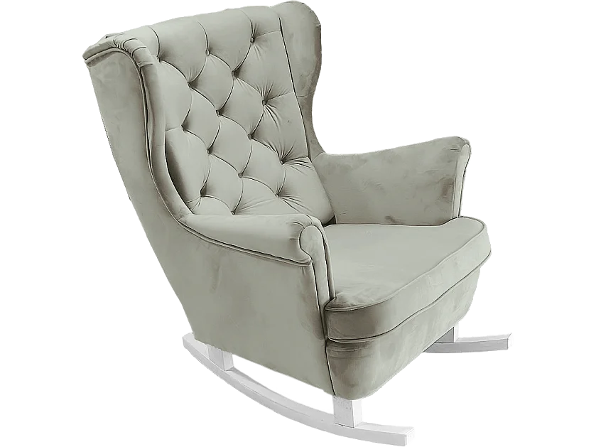 Fauteuil Relax avec accoudoirs et siège rembourré, fauteuil de salon, 102x81x95cm Cendre_29856