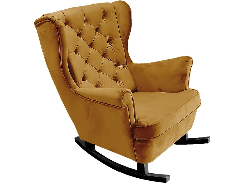Fauteuil Relax avec accoudoirs et siège rembourré, fauteuil de salon, 102x81x95cm Olive_29816