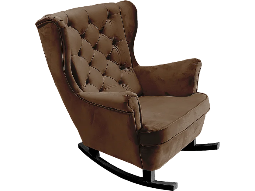 Fauteuil Relax avec accoudoirs et siège rembourré, fauteuil de salon, 102x81x95cm Marron foncé_29826