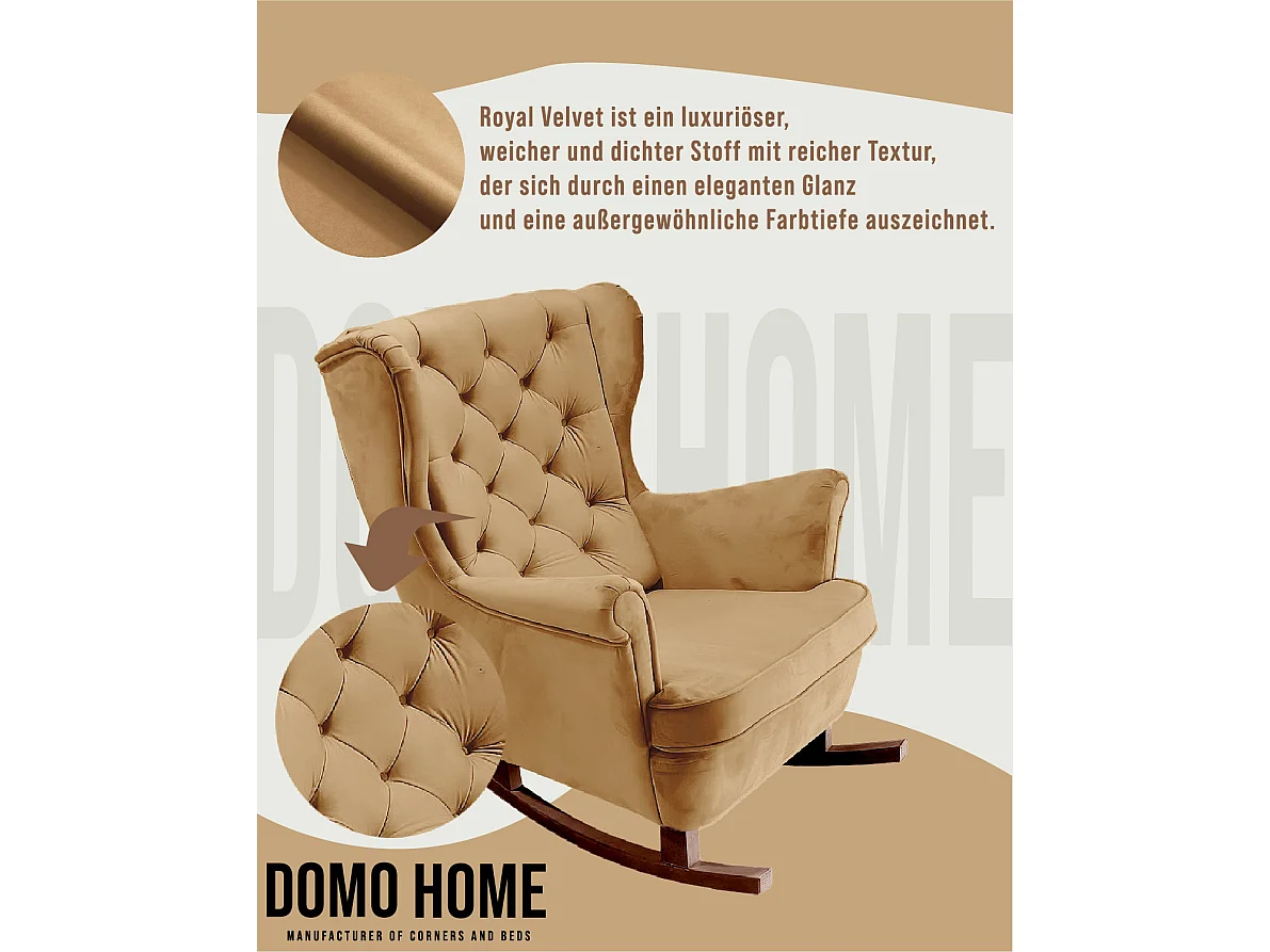 Fotel Relax z Tapicerowanym Siedzeniem i Podłokietnikami, Fotel TV 102x81x95cm Beżowy_29805