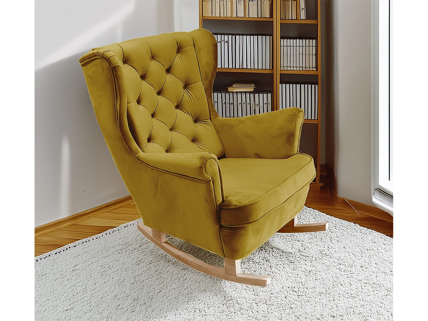 Fotel Relax z Tapicerowanym Siedzeniem i Podłokietnikami, Fotel TV 102x81x95cm Oliwkowy_29819