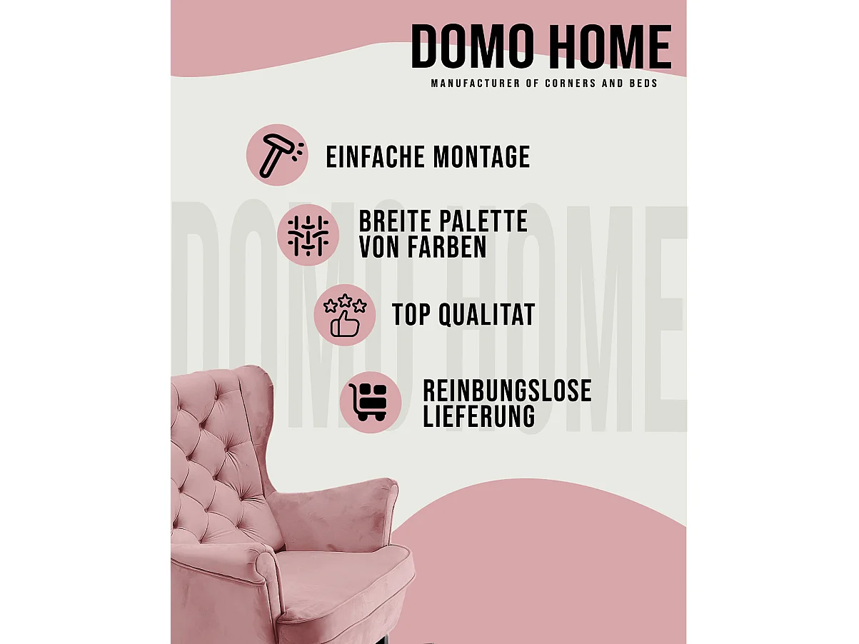 Relaxfauteuil met Gestoffeerde Zitting en Armleuningen, TV Fauteuil 102x81x95cm Roze_29838