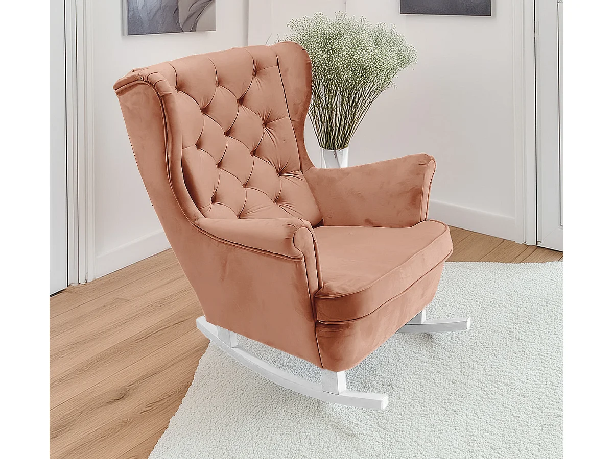 Relaxfauteuil met Gestoffeerde Zitting en Armleuningen, TV Fauteuil 102x81x95cm Poederroze_29830
