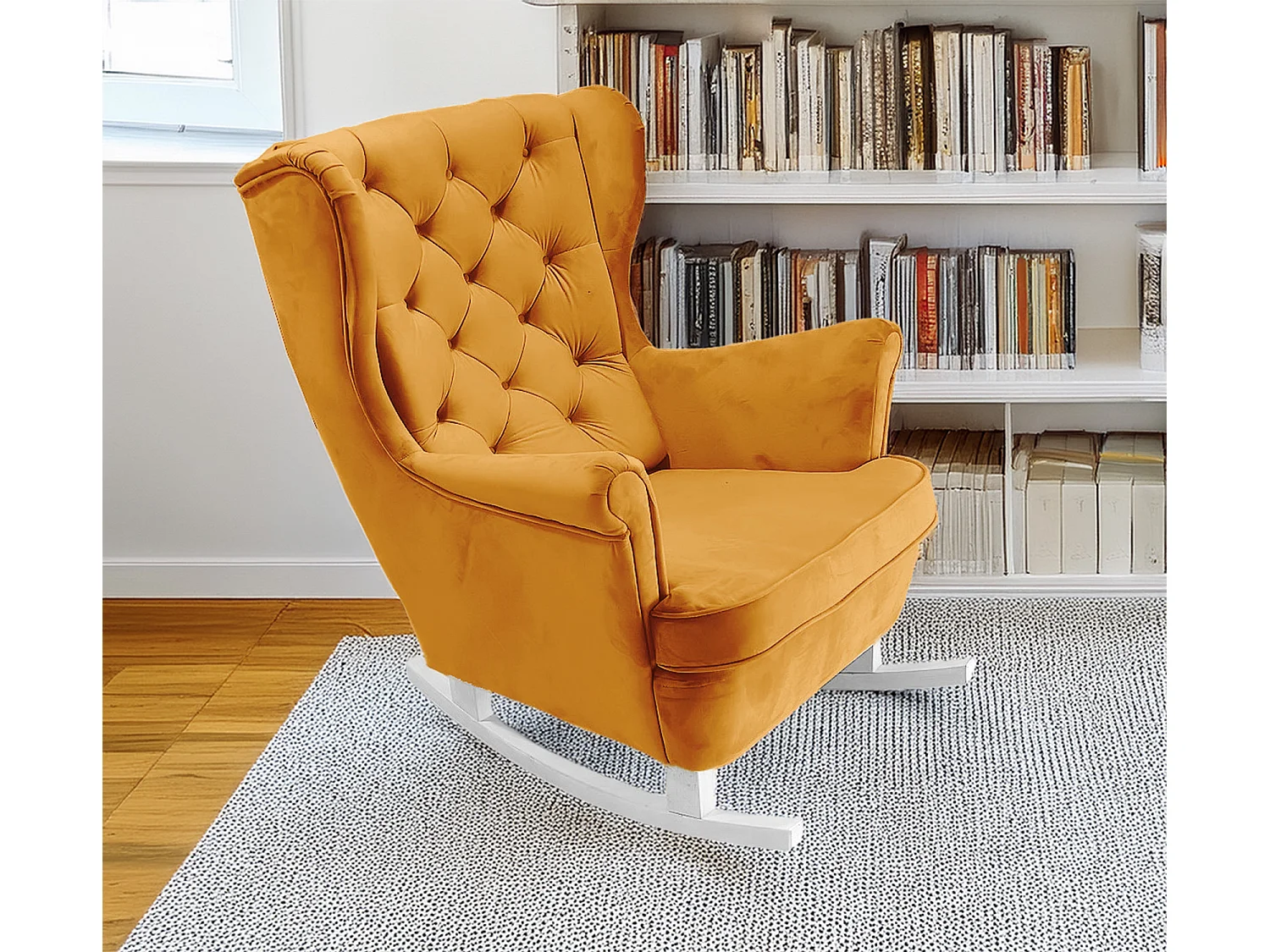 Relaxfauteuil met Gestoffeerde Zitting en Armleuningen, TV Fauteuil 102x81x95cm Goud_29820