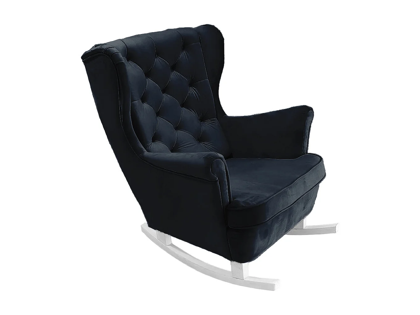 Fauteuil Relax avec accoudoirs et siège rembourré, fauteuil de salon, 102x81x95cm Noir_29863