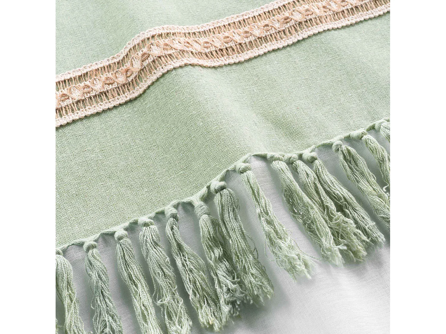 Rideau Voilage à Œillets "Janara" 140x240cm Sauge