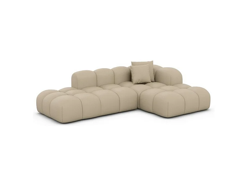 Ecksofa Formentera Lounge Kunstleder Beige Links