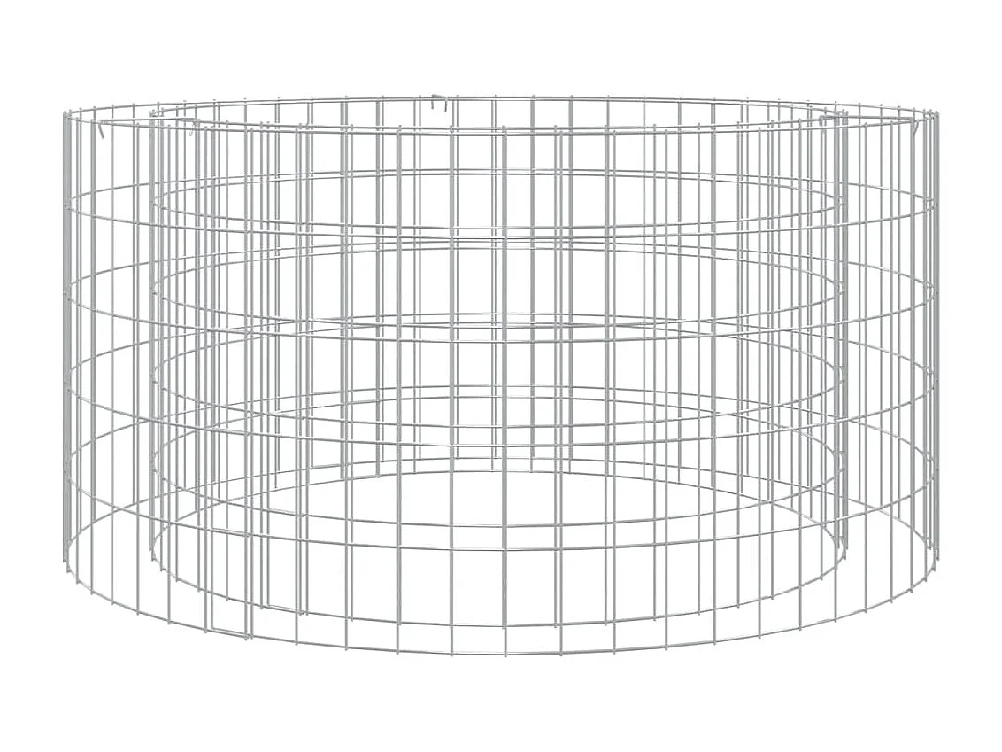 Foyer en gabion Ø 100 cm fer galvanisé