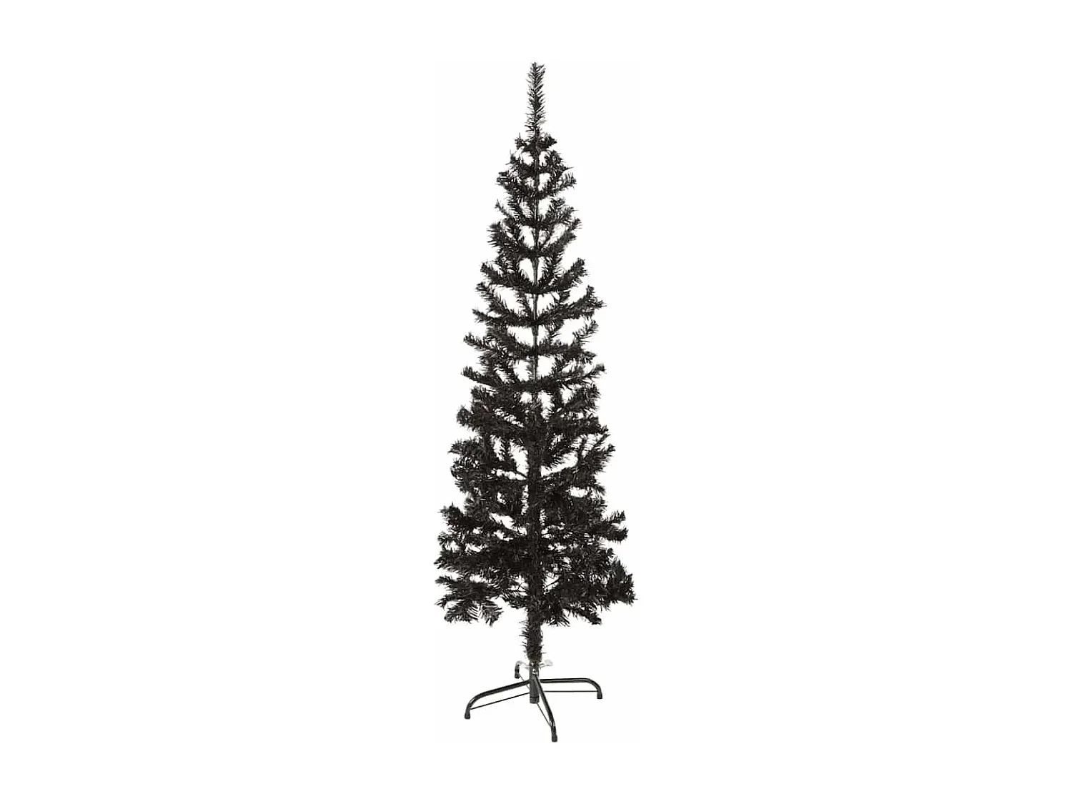 Schlanker Weihnachtsbaum Schwarz 150 cm