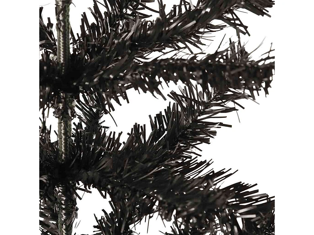 Schlanker Weihnachtsbaum Schwarz 150 cm